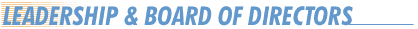 Leadership and Board of Directors